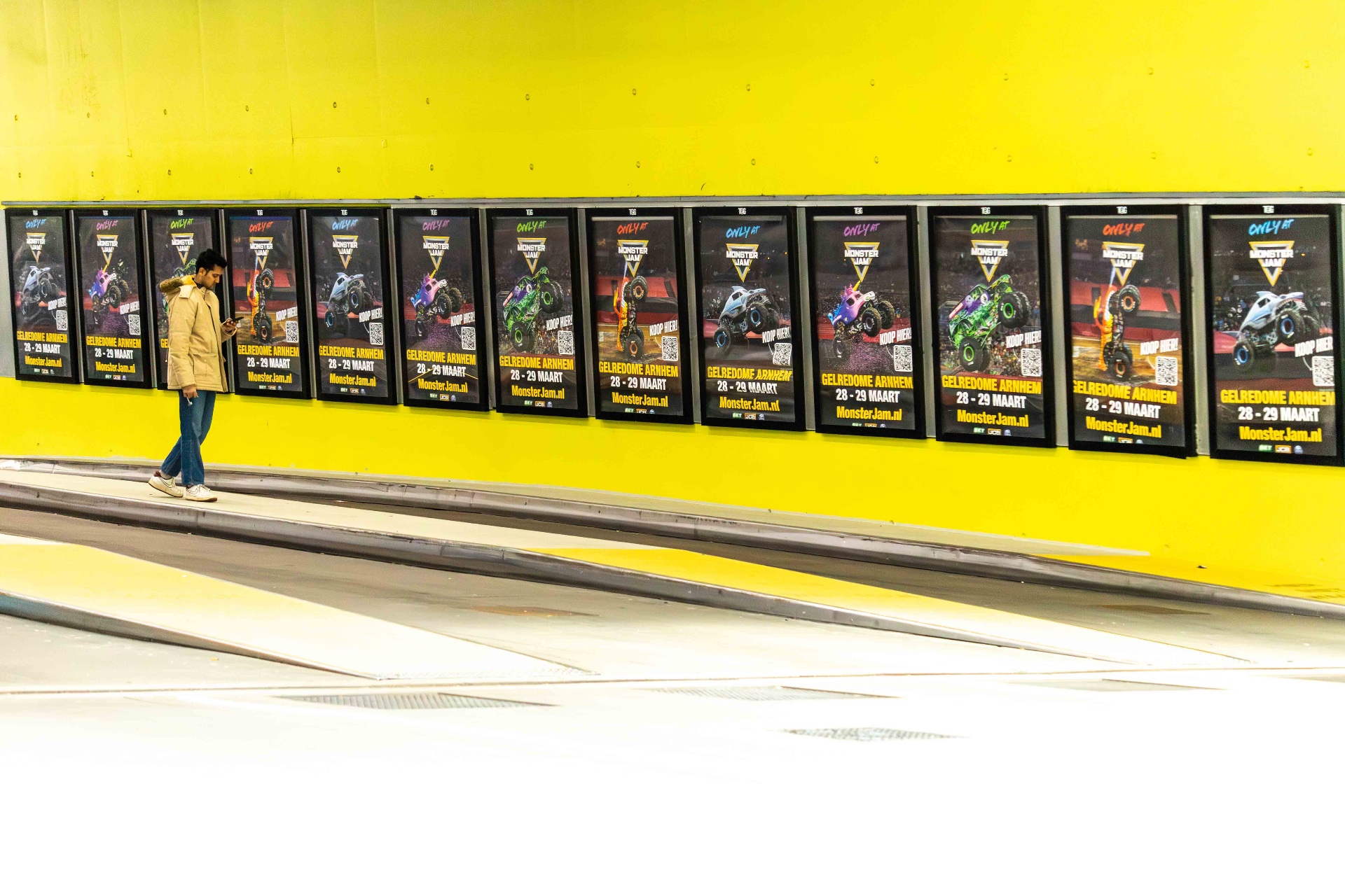 Monster Jam — Arnhem CS — Yellow Wall takeover