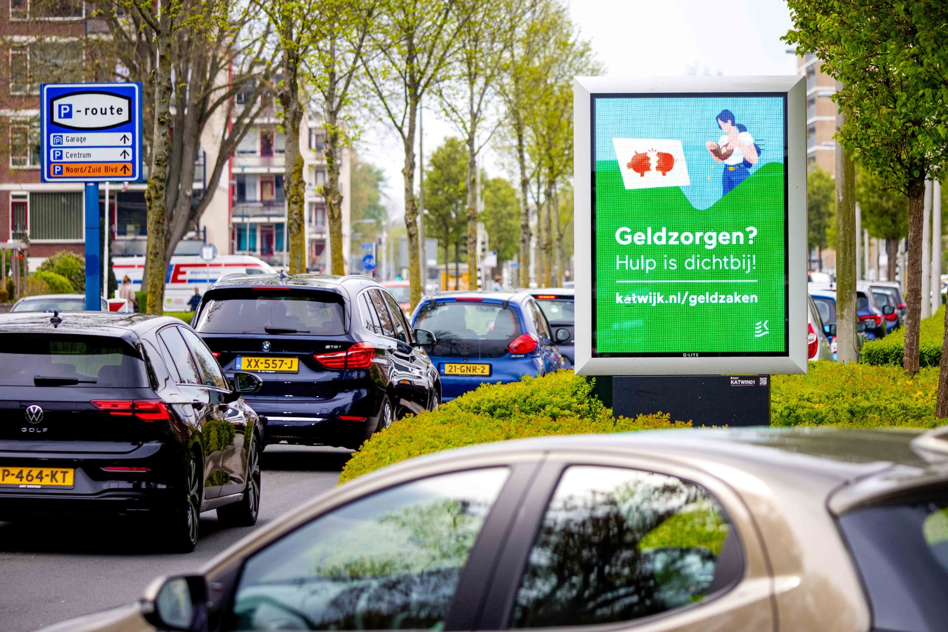 Gemeente Katwijk — Geldzorgen — wachtrij P-route